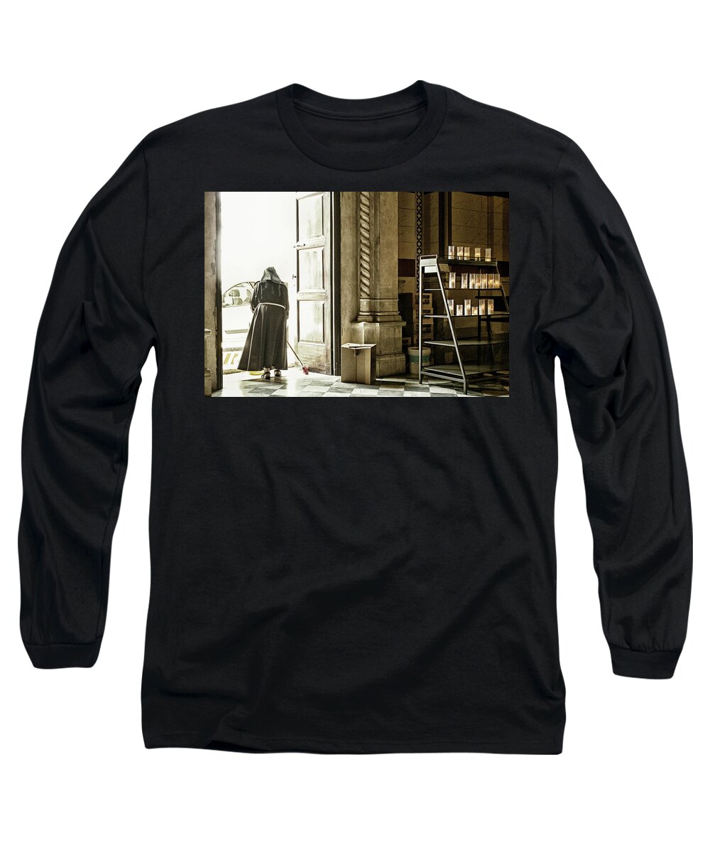 Religious Long Sleeve T-Shirt featuring the photograph Photographer by Matthew Pace