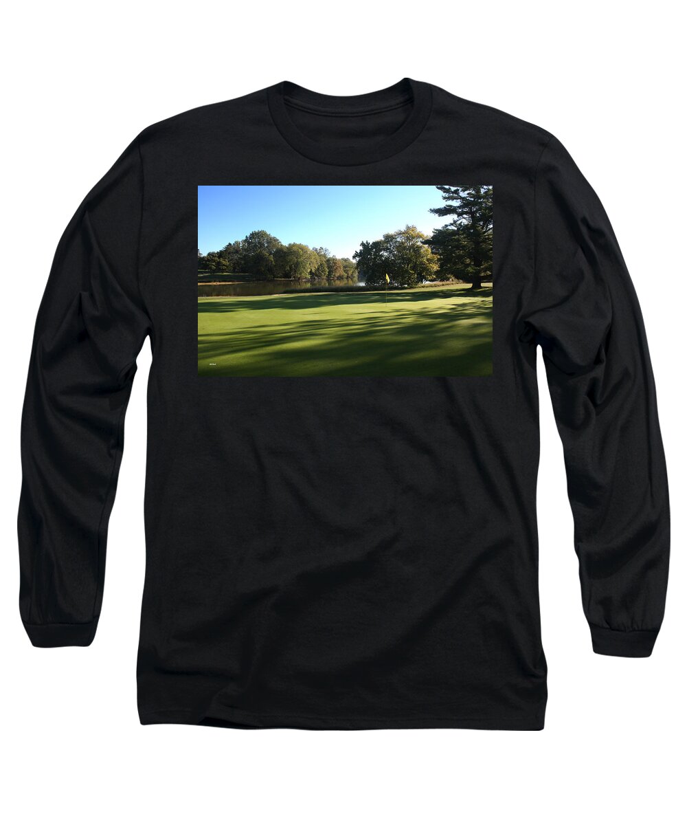 Pine Long Sleeve T-Shirt featuring the photograph Pine Ridge Golf - Beautiful 14th Par 3 by Ronald Reid