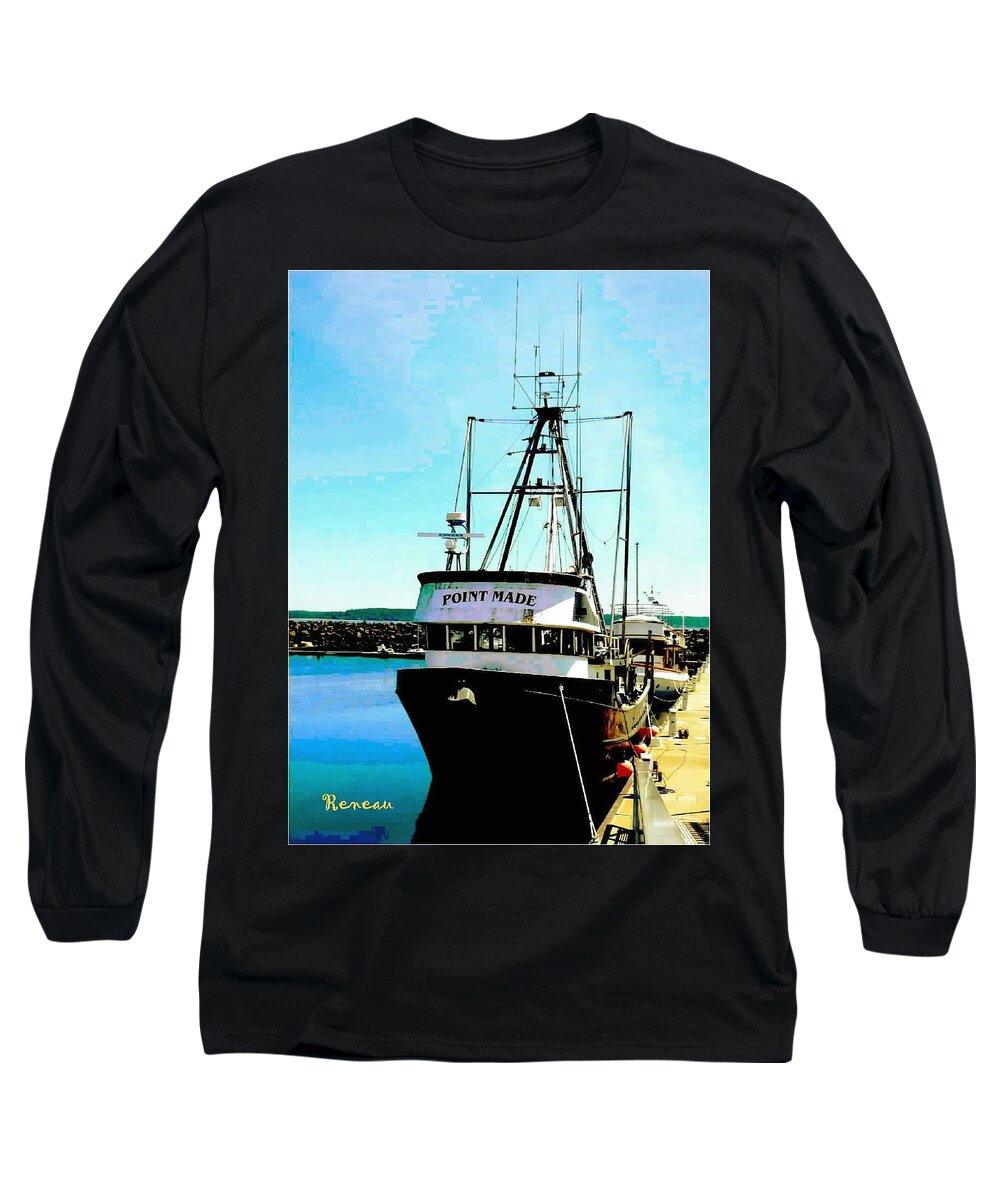 Boats Long Sleeve T-Shirt featuring the photograph Point Made at Pt Townsend WA by A L Sadie Reneau