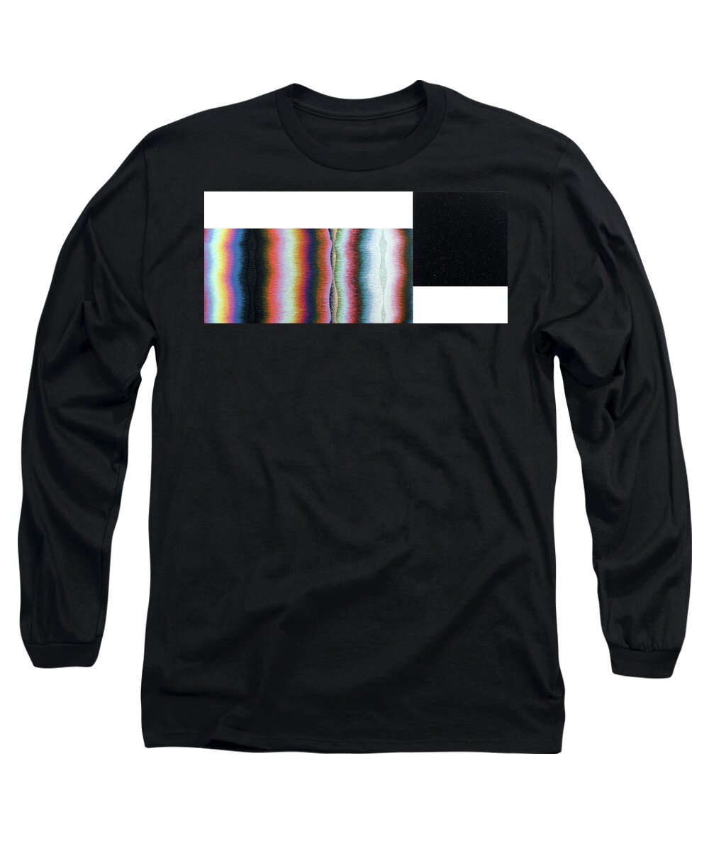 Color Long Sleeve T-Shirt featuring the painting Poles Number Four by Stephen Mauldin