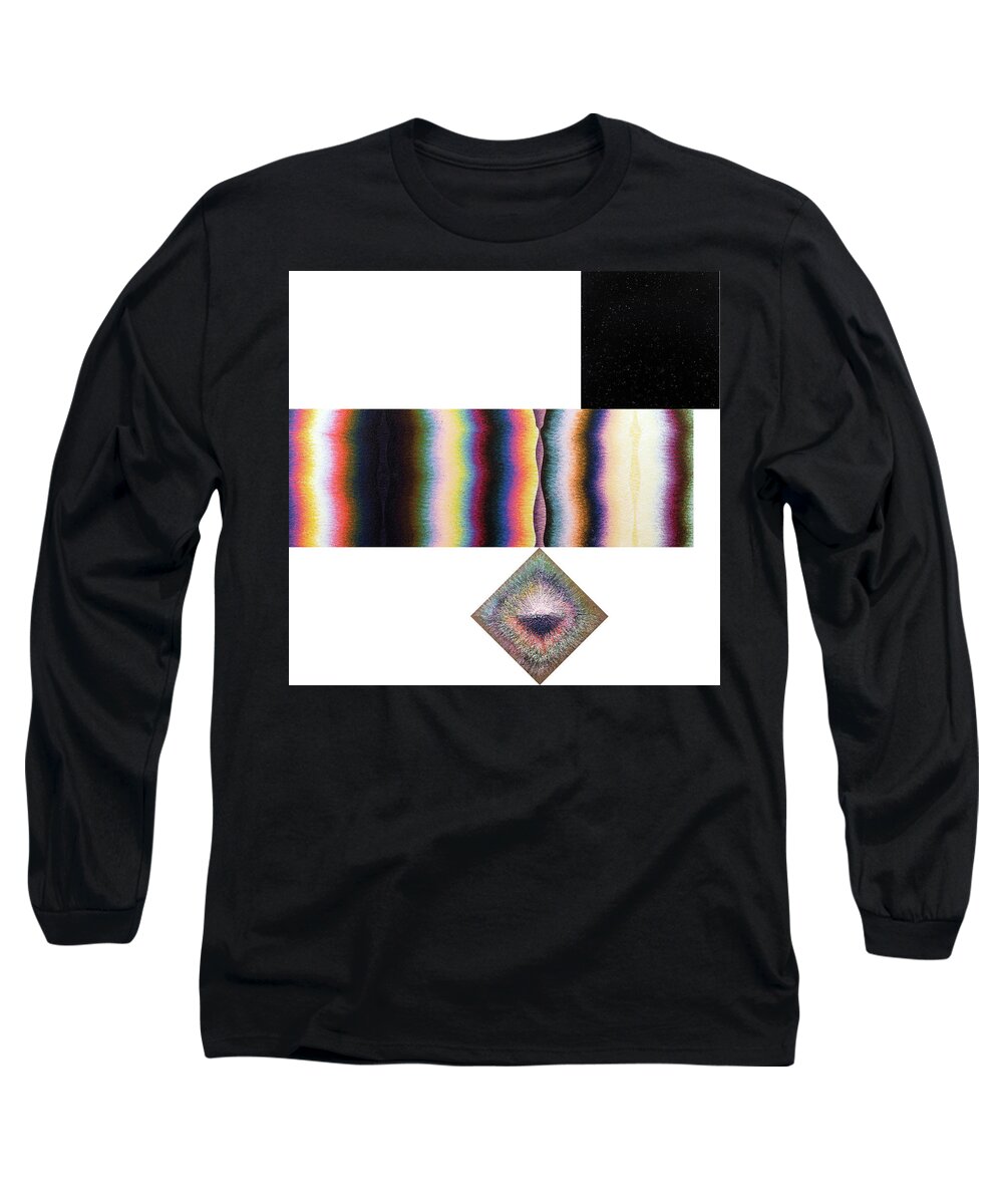 Color Long Sleeve T-Shirt featuring the painting Poles Number Nine by Stephen Mauldin
