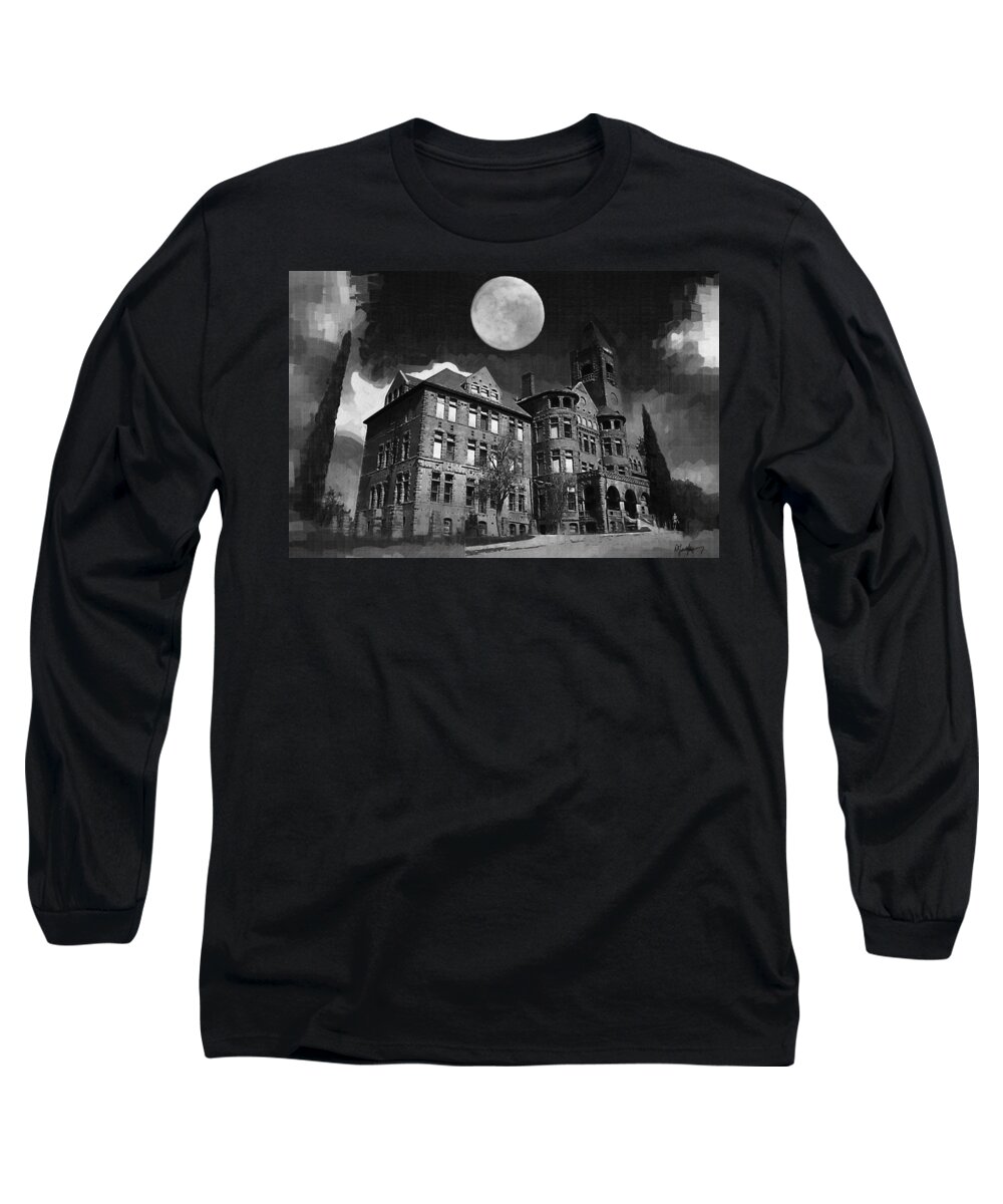 Preston Castle Long Sleeve T-Shirt featuring the digital art Preston Castle by Holly Ethan