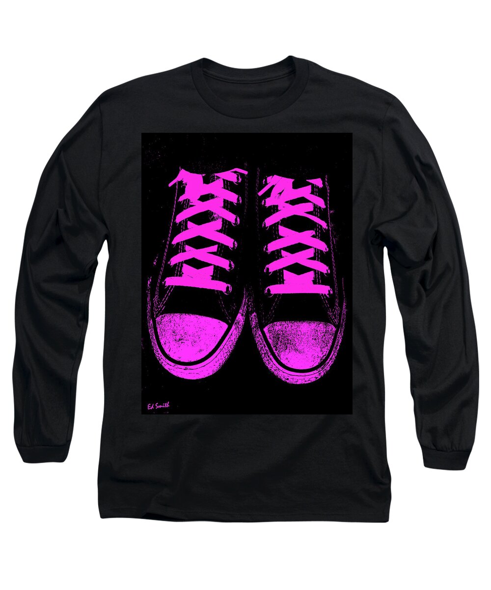 Pretty In Pink Long Sleeve T-Shirt featuring the photograph Pretty In Pink by Edward Smith