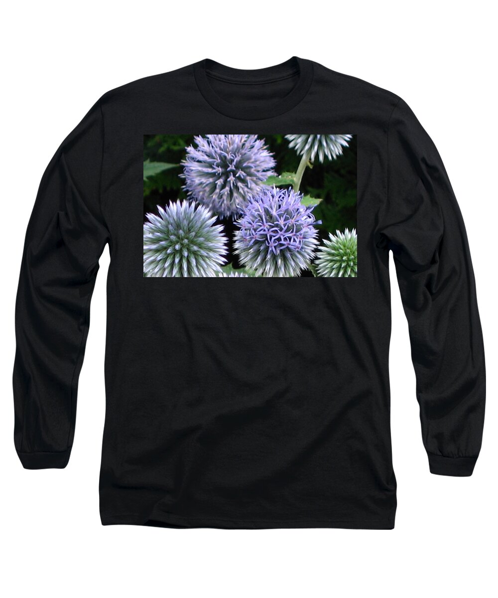 Purple Long Sleeve T-Shirt featuring the photograph Purple Flowers by Laura Kinker