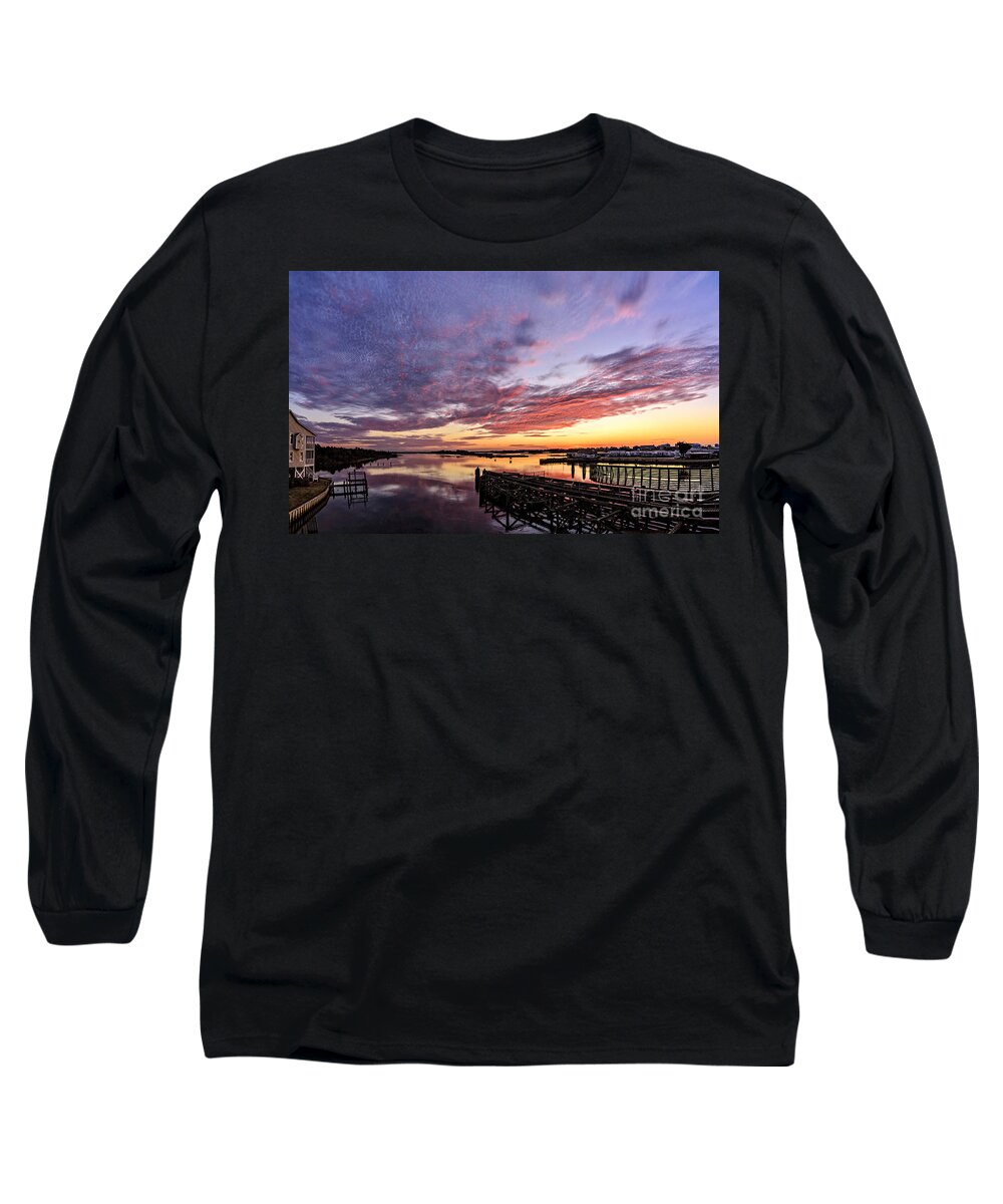 Surf City Long Sleeve T-Shirt featuring the photograph Purple ICW by DJA Images