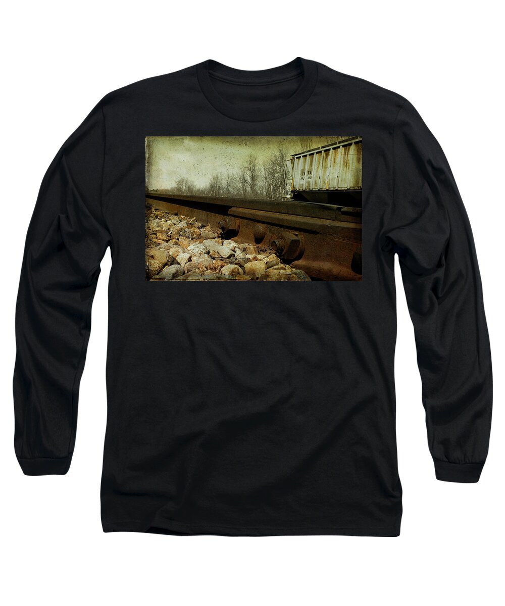 Railroad Long Sleeve T-Shirt featuring the photograph Railroad Bolts by Cindi Ressler