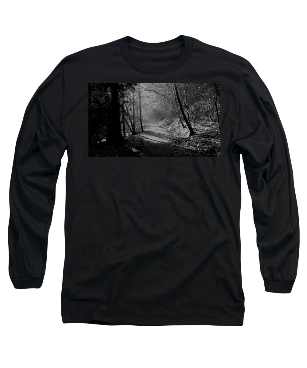 Reelig Glen Long Sleeve T-Shirt featuring the photograph Reelig forest walk by Gavin Macrae