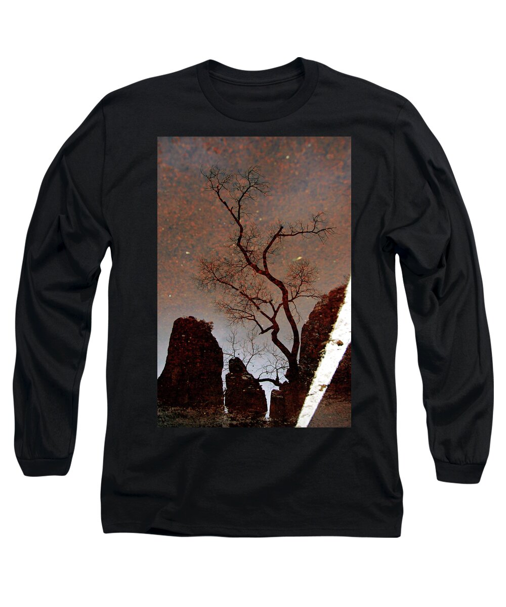 Zion Long Sleeve T-Shirt featuring the photograph Reflections in Zion by Daniel Woodrum