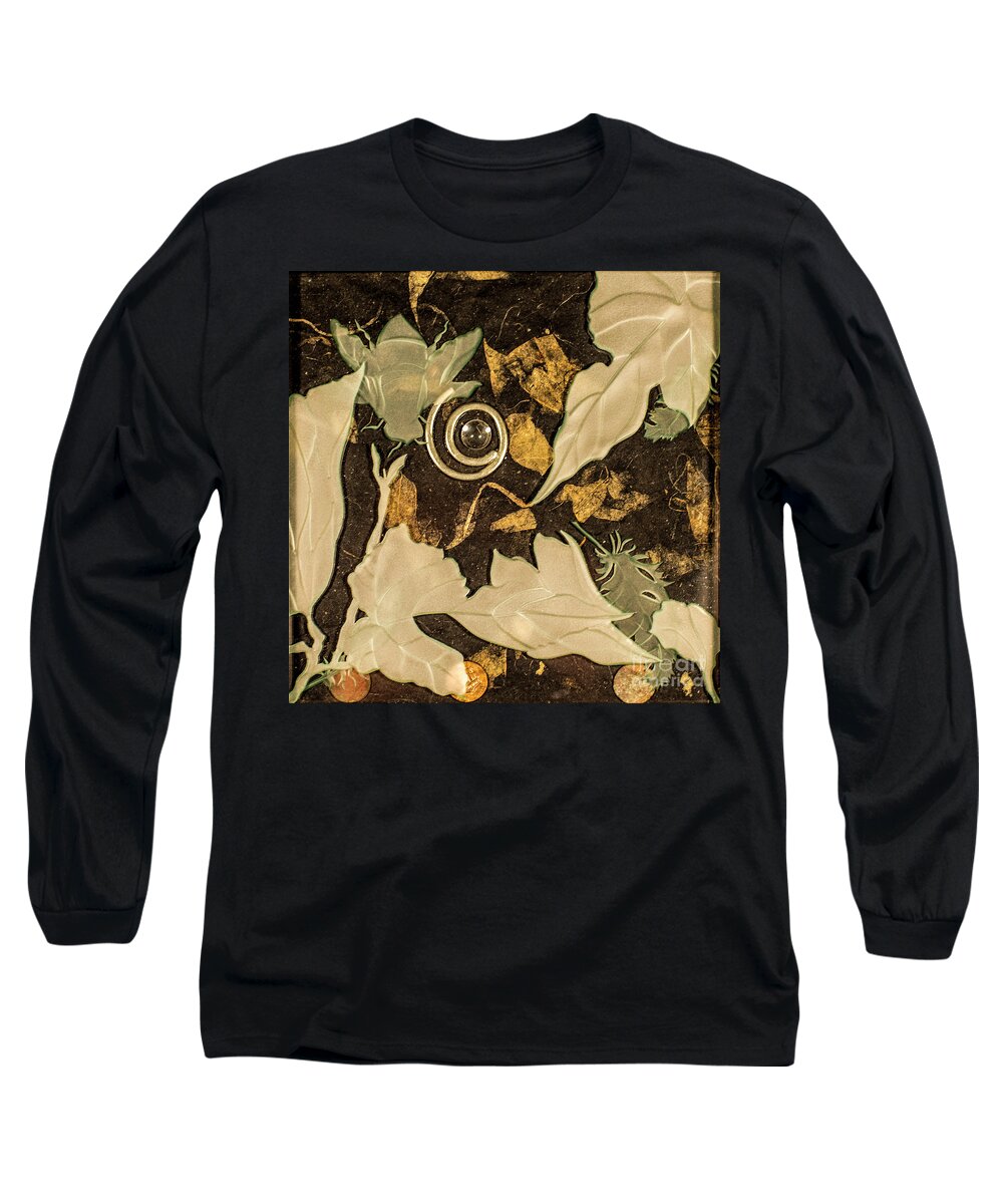 Bees Long Sleeve T-Shirt featuring the glass art Remembrance V by Alone Larsen