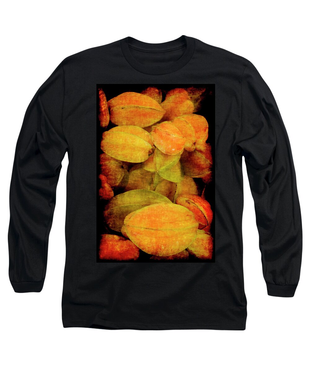 Renaissance Long Sleeve T-Shirt featuring the photograph Renaissance Star Fruit by Jennifer Wright