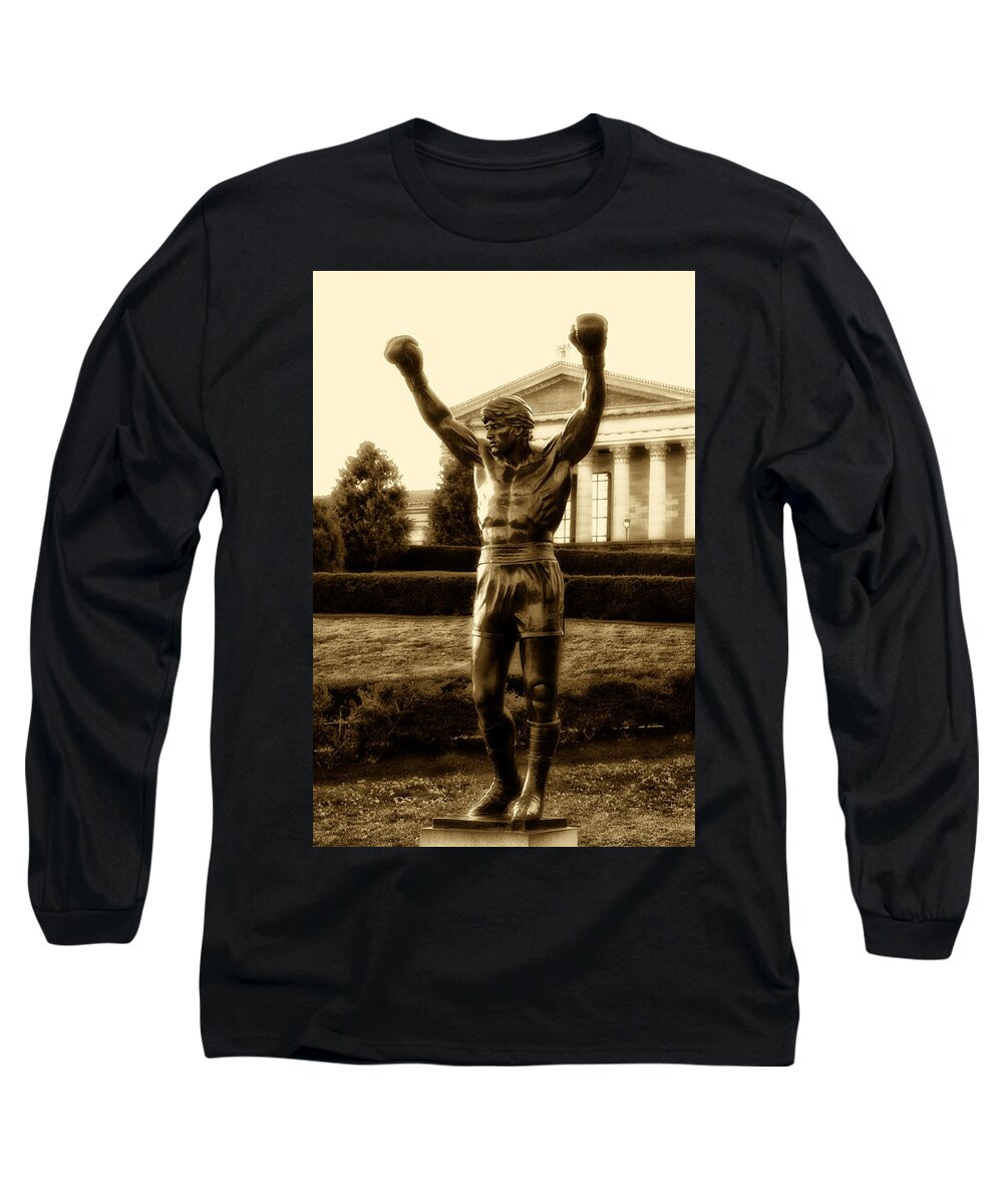Sports Long Sleeve T-Shirt featuring the photograph Rocky - Heart of a Champion by Bill Cannon