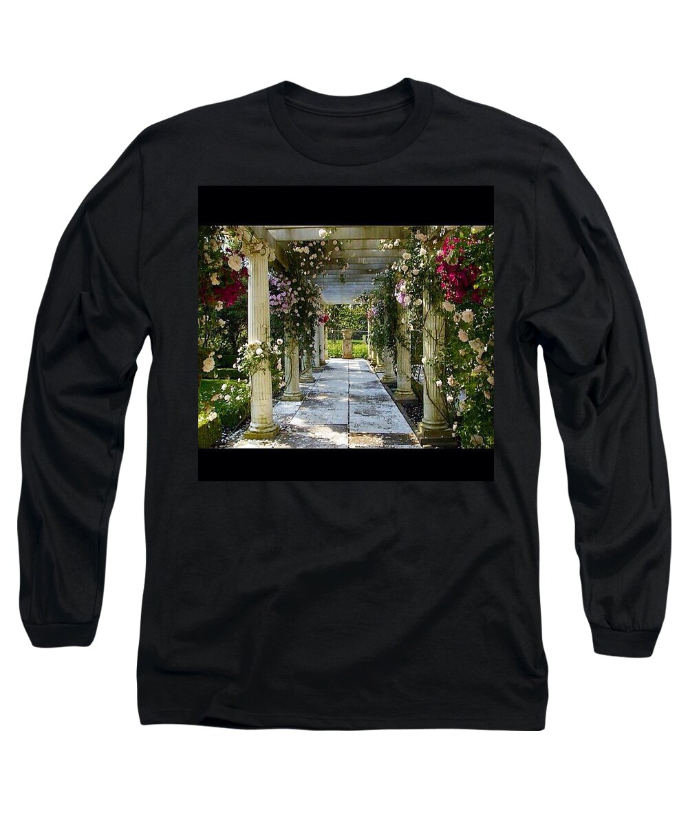 Roses Long Sleeve T-Shirt featuring the photograph Rosecliff by Kate Arsenault 