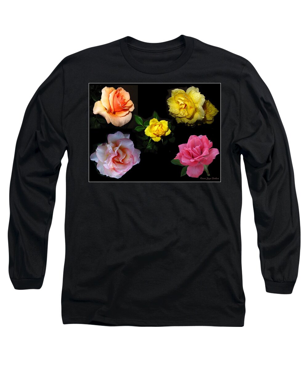 Rose Long Sleeve T-Shirt featuring the photograph Roses Beautiful by Joyce Dickens