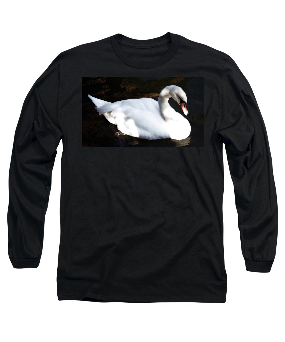 Swan Long Sleeve T-Shirt featuring the photograph Royal Swan by La Dolce Vita