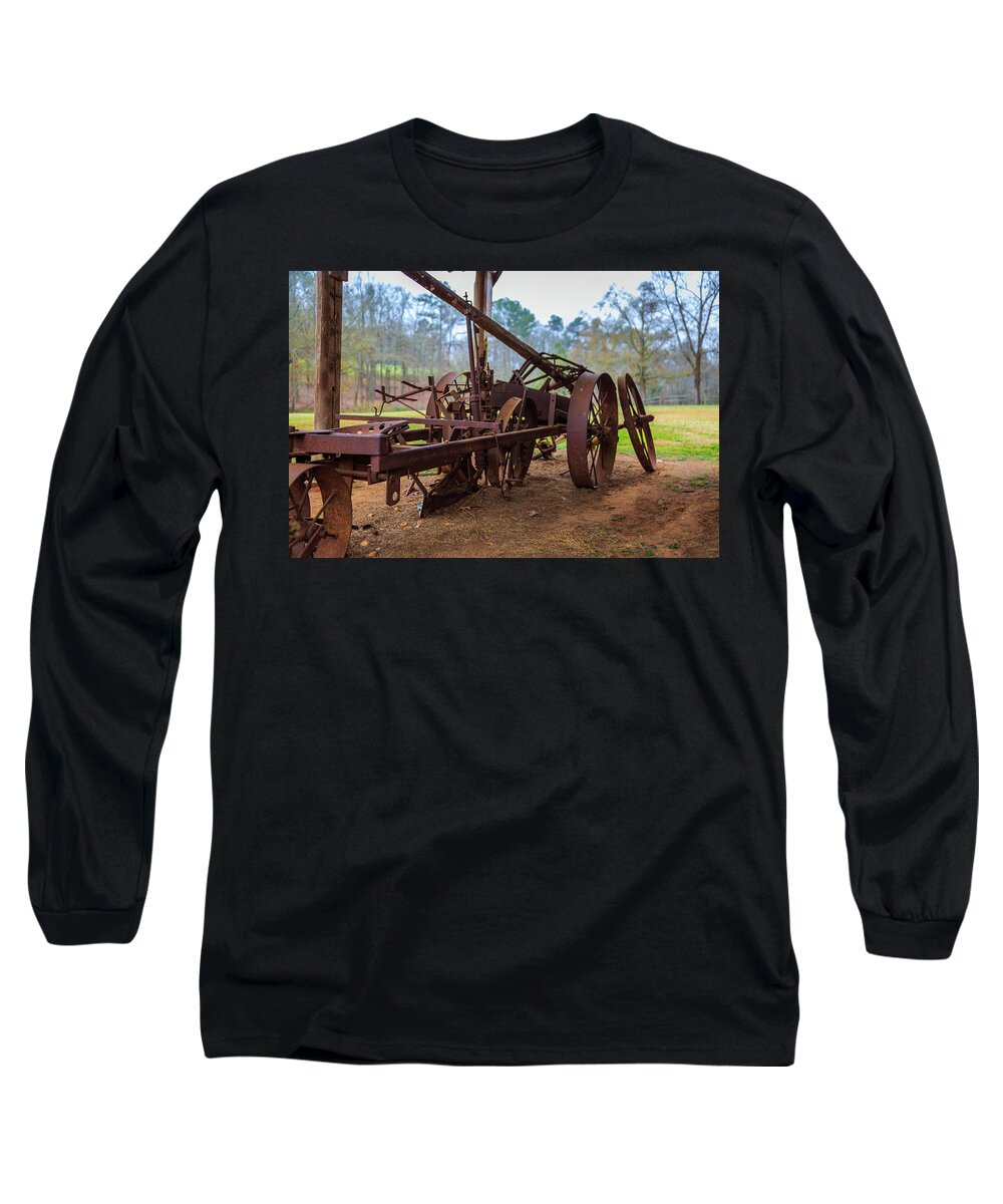 Rusty Long Sleeve T-Shirt featuring the photograph Rusty Farming by Doug Camara