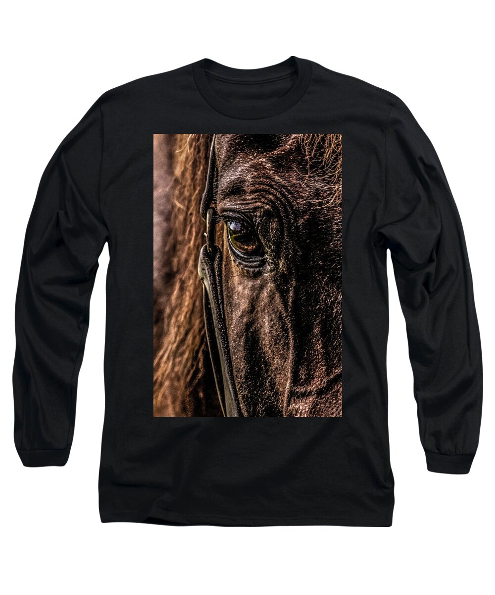 Eye Long Sleeve T-Shirt featuring the photograph Sad Eyes by Karl Anderson