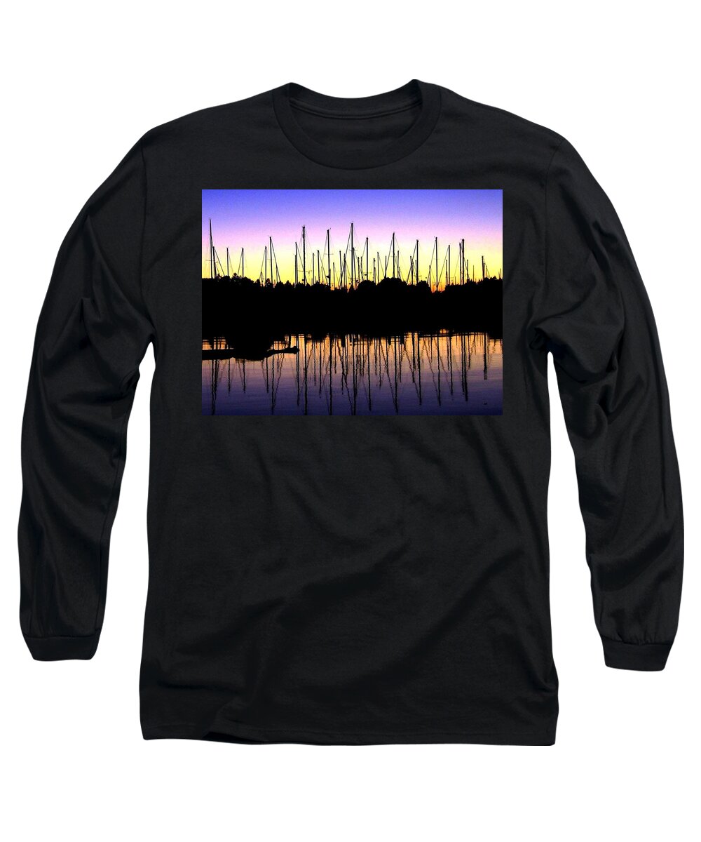 Sailboats Long Sleeve T-Shirt featuring the photograph Safe Haven by Will Borden