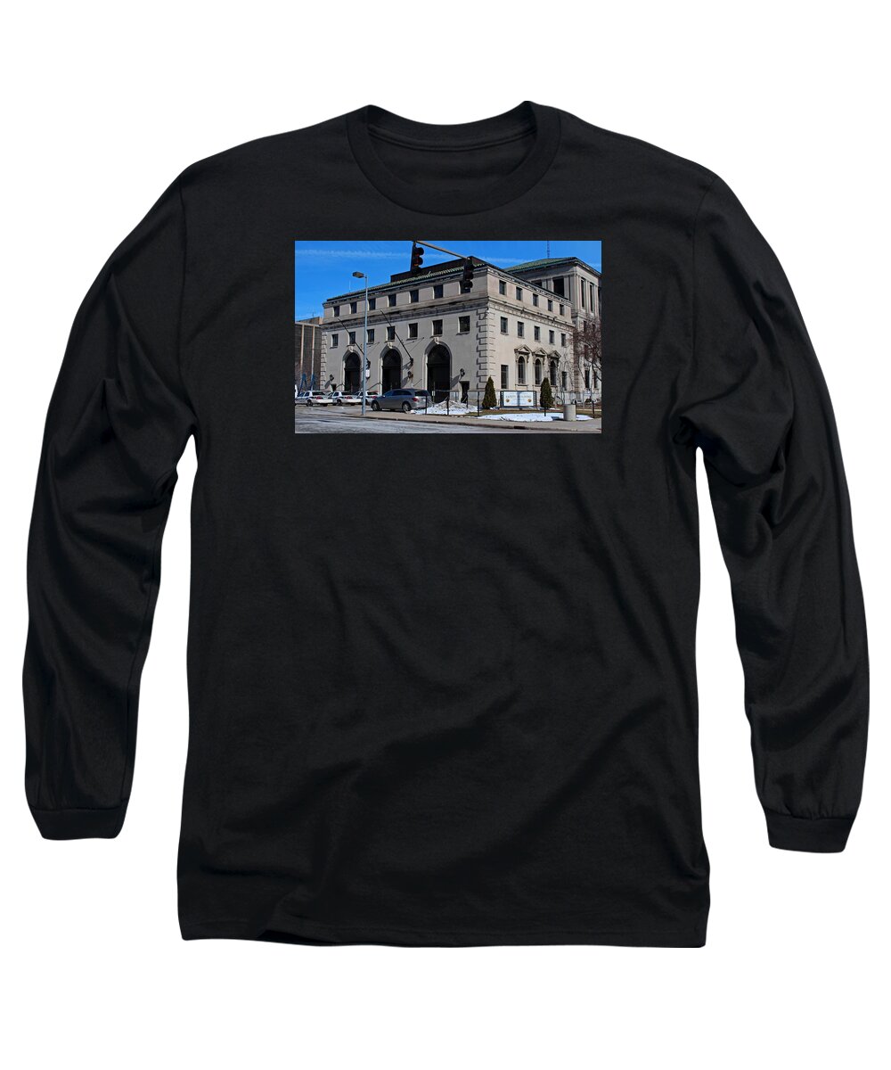 Safety Building Long Sleeve T-Shirt featuring the photograph Safety Building by Michiale Schneider