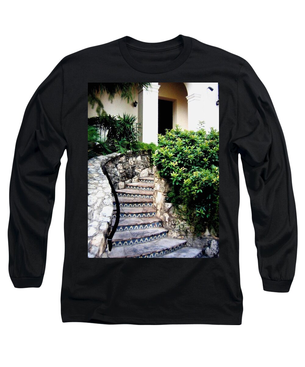 San Antonio Stairway Long Sleeve T-Shirt featuring the photograph San Antonio Stairway by Will Borden