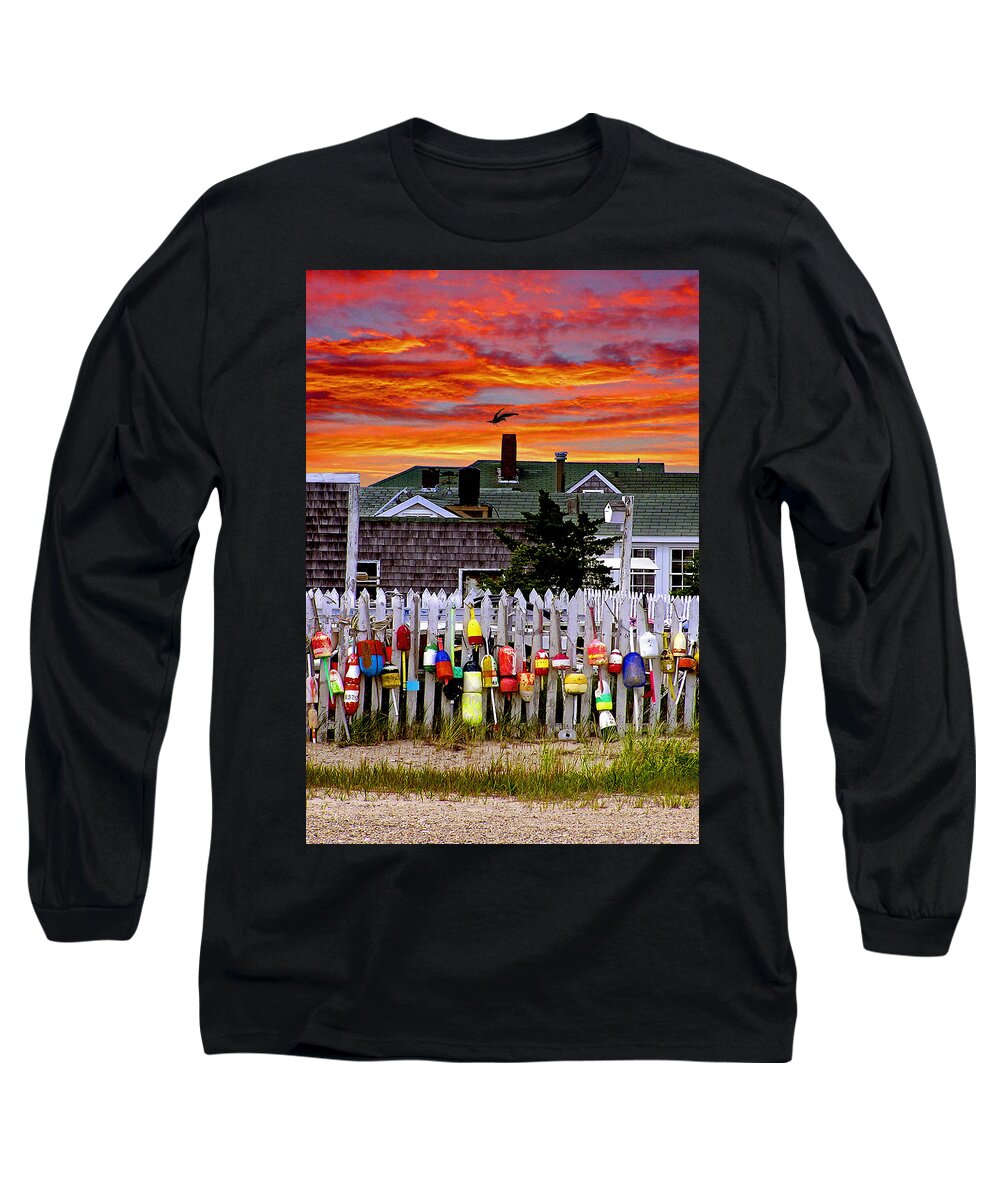 Sandy Neck Long Sleeve T-Shirt featuring the photograph Sandy Neck Sunset by Charles Harden