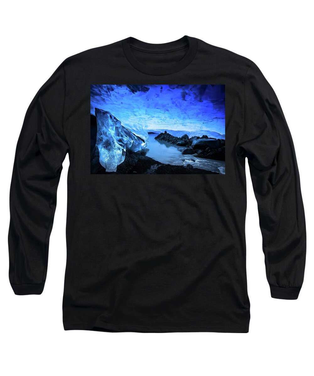 Landscape Long Sleeve T-Shirt featuring the photograph Sapphire Palace 6 by Ryan Weddle