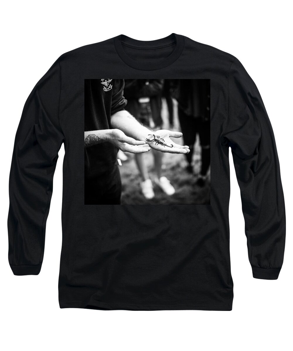 Aleckc Long Sleeve T-Shirt featuring the photograph Scorpion by Aleck Cartwright