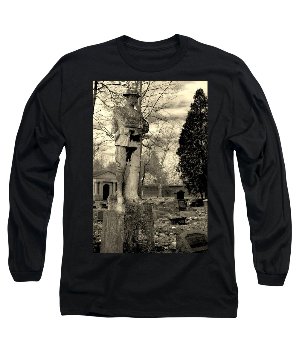  Long Sleeve T-Shirt featuring the photograph Serviceman by Melissa Newcomb