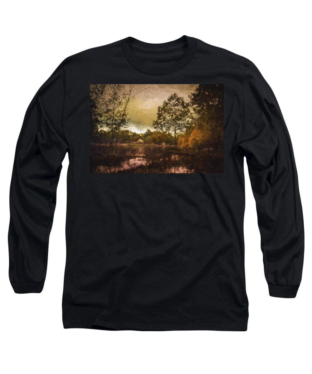Landscape Long Sleeve T-Shirt featuring the photograph Shades of Fall by Barry Jones