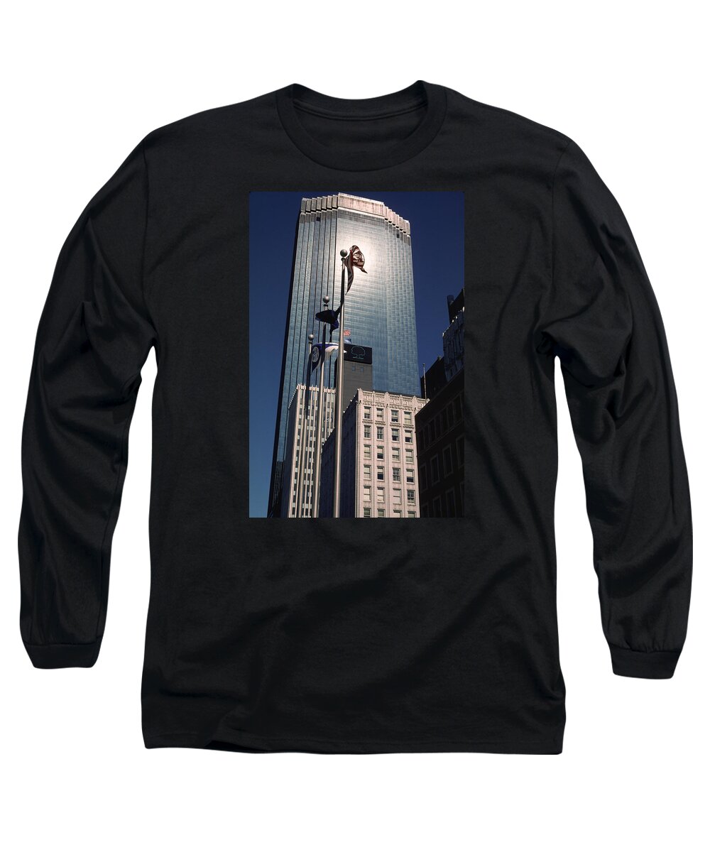 Book Work Long Sleeve T-Shirt featuring the photograph Shimmering IDS by Mike Evangelist