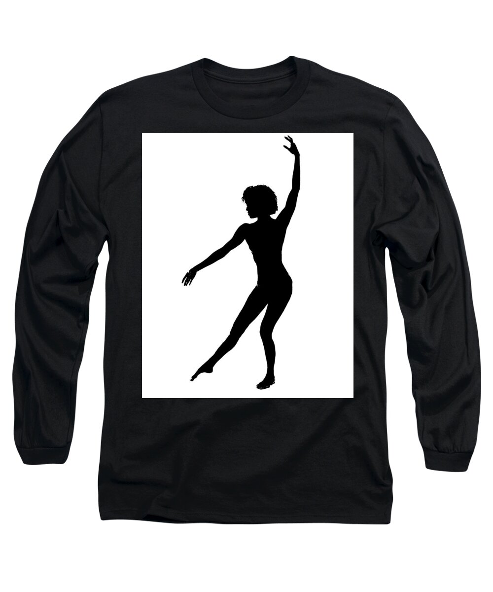 Silhouette Long Sleeve T-Shirt featuring the photograph Silhouette 48 by Michael Fryd