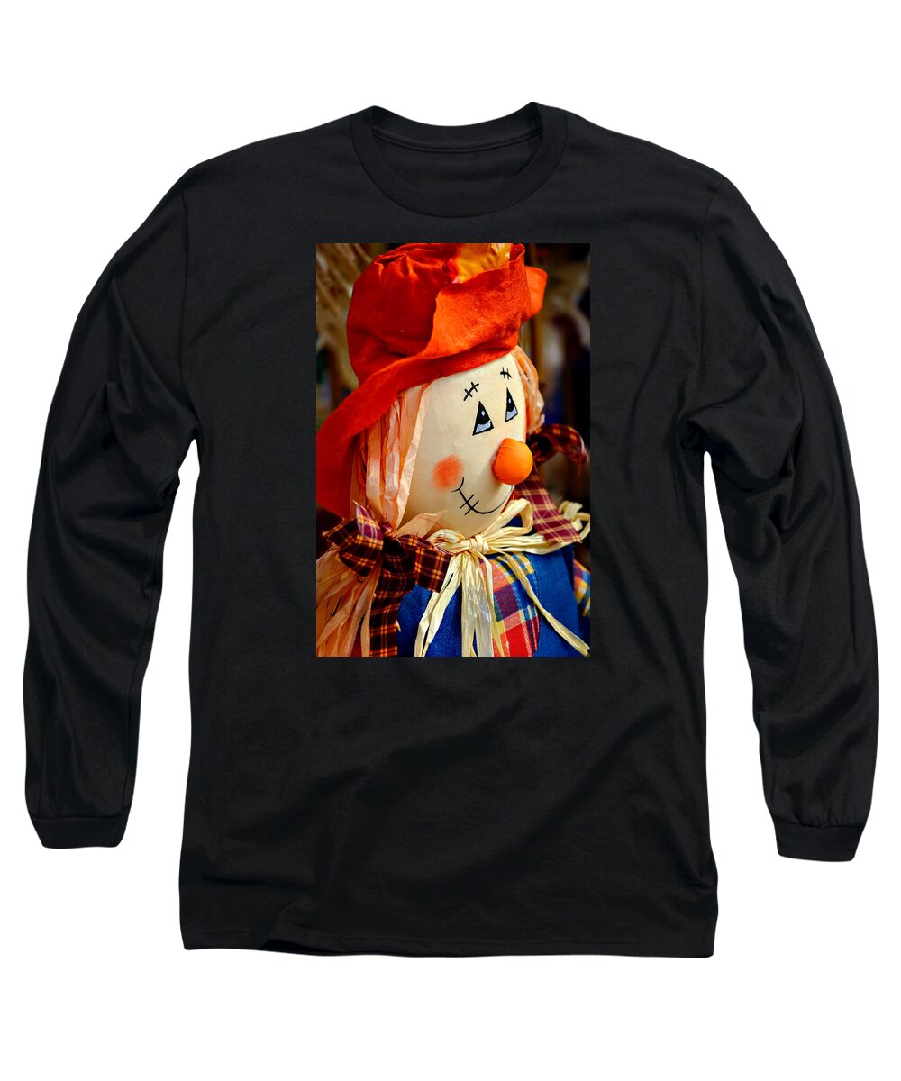 Autumn Long Sleeve T-Shirt featuring the photograph Smiling Face 2 by Julie Palencia