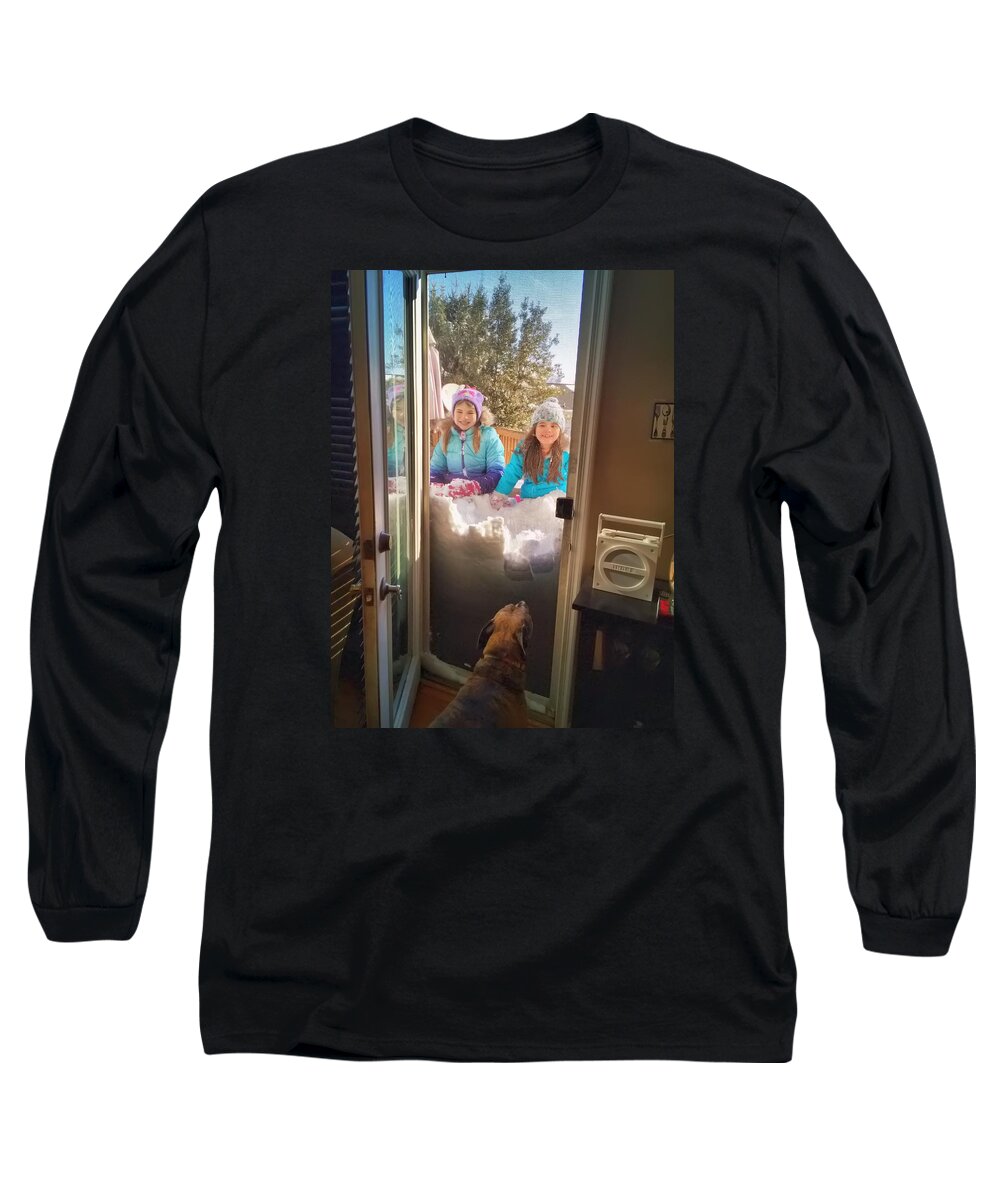 Snow Long Sleeve T-Shirt featuring the photograph Snowed In by Chris Montcalmo