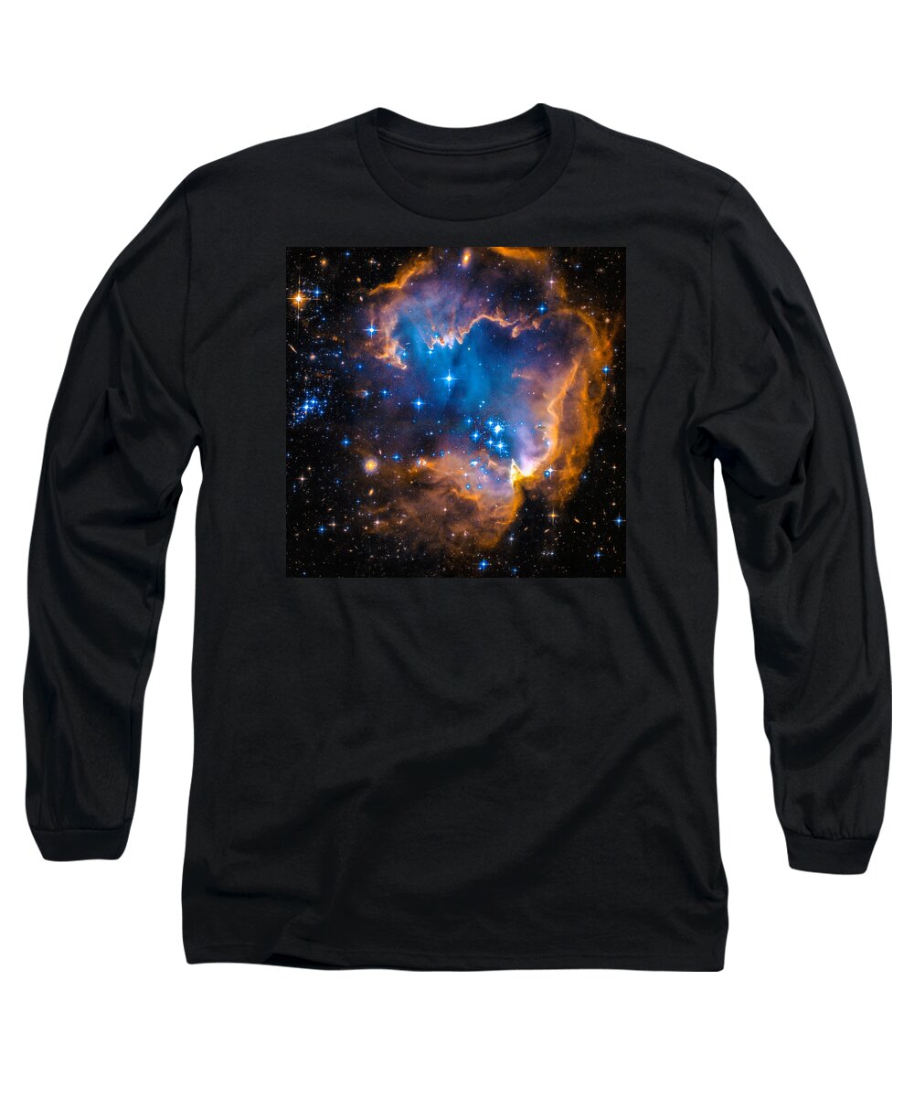 Space Long Sleeve T-Shirt featuring the photograph Space Image - new stars and nebula by Matthias Hauser