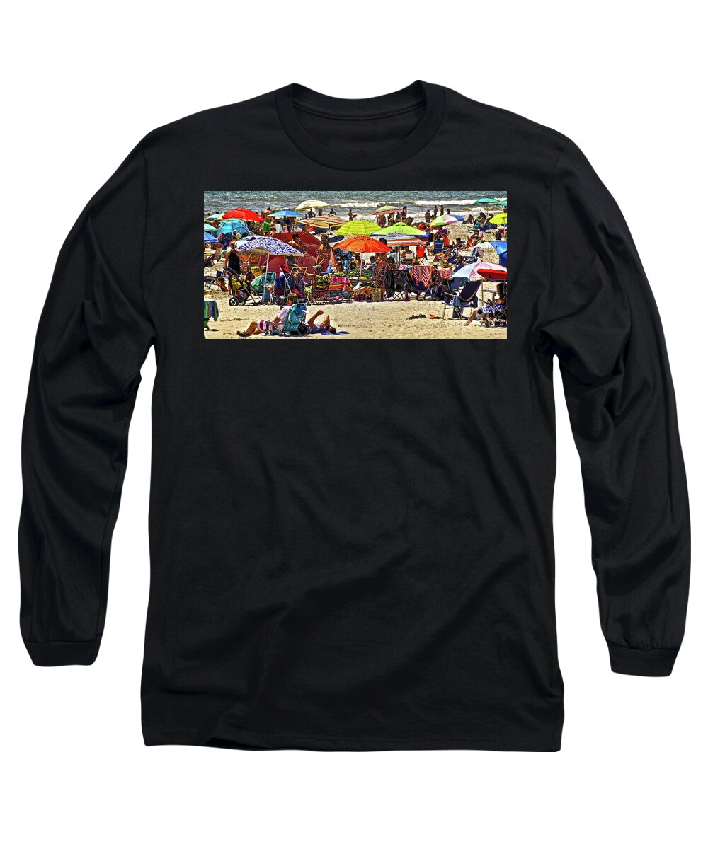 Beach Long Sleeve T-Shirt featuring the digital art Spf11561 by Scott Evers