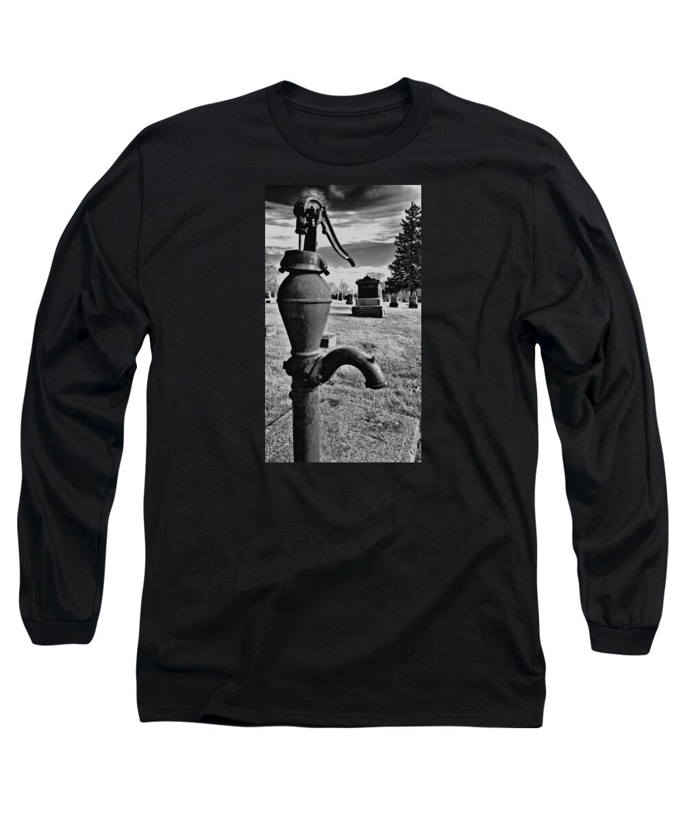 Cemetery Long Sleeve T-Shirt featuring the photograph Standing Watch by James Stoshak
