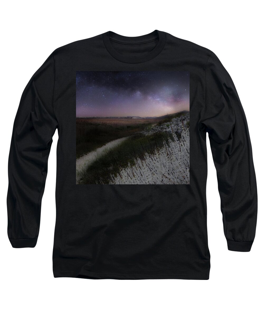 Square Long Sleeve T-Shirt featuring the photograph Star Flowers Square by Bill Wakeley