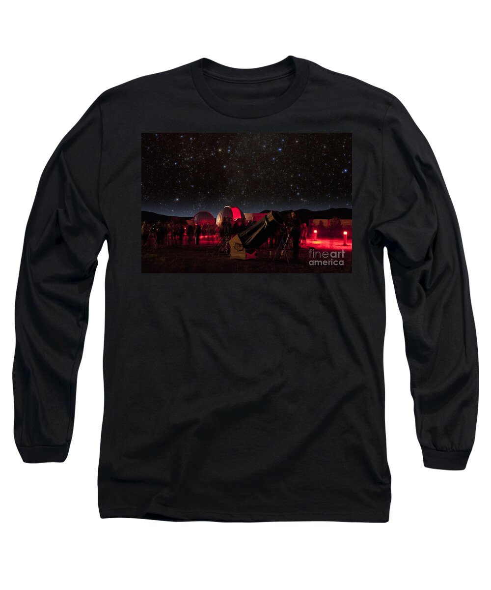 Astronomy Long Sleeve T-Shirt featuring the photograph Star Party by Larry Landolfi