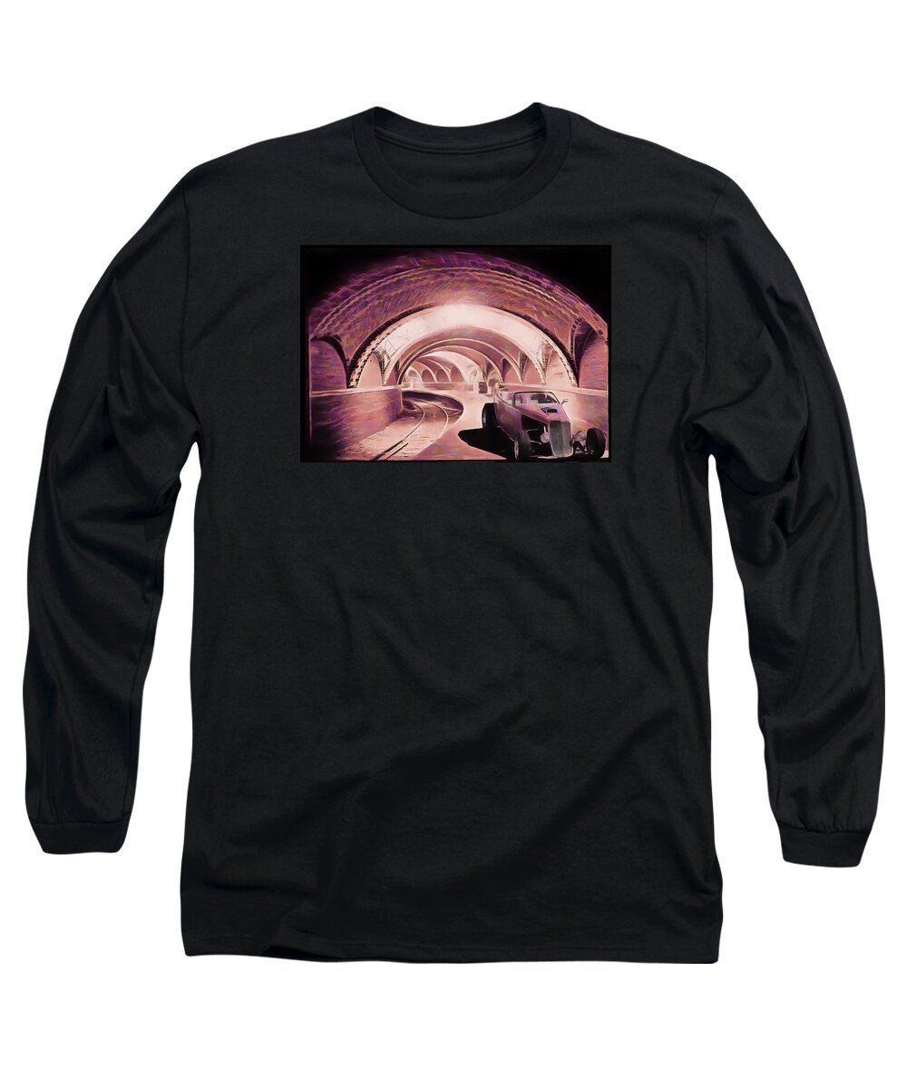 Hotrod Long Sleeve T-Shirt featuring the photograph Subway Racer by Michael Cleere