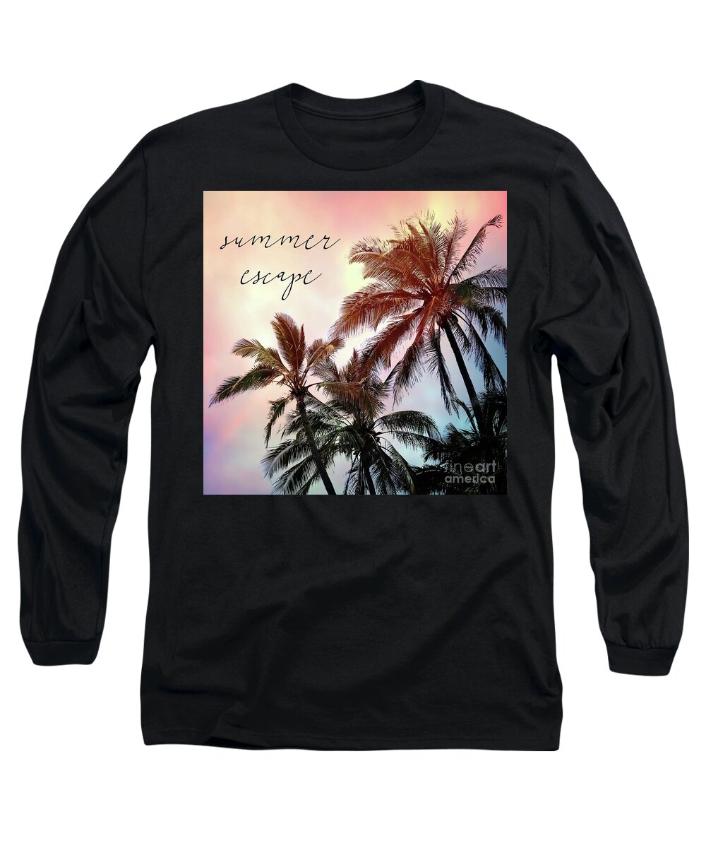 Tropical Long Sleeve T-Shirt featuring the photograph Summer Escape by Sylvia Cook