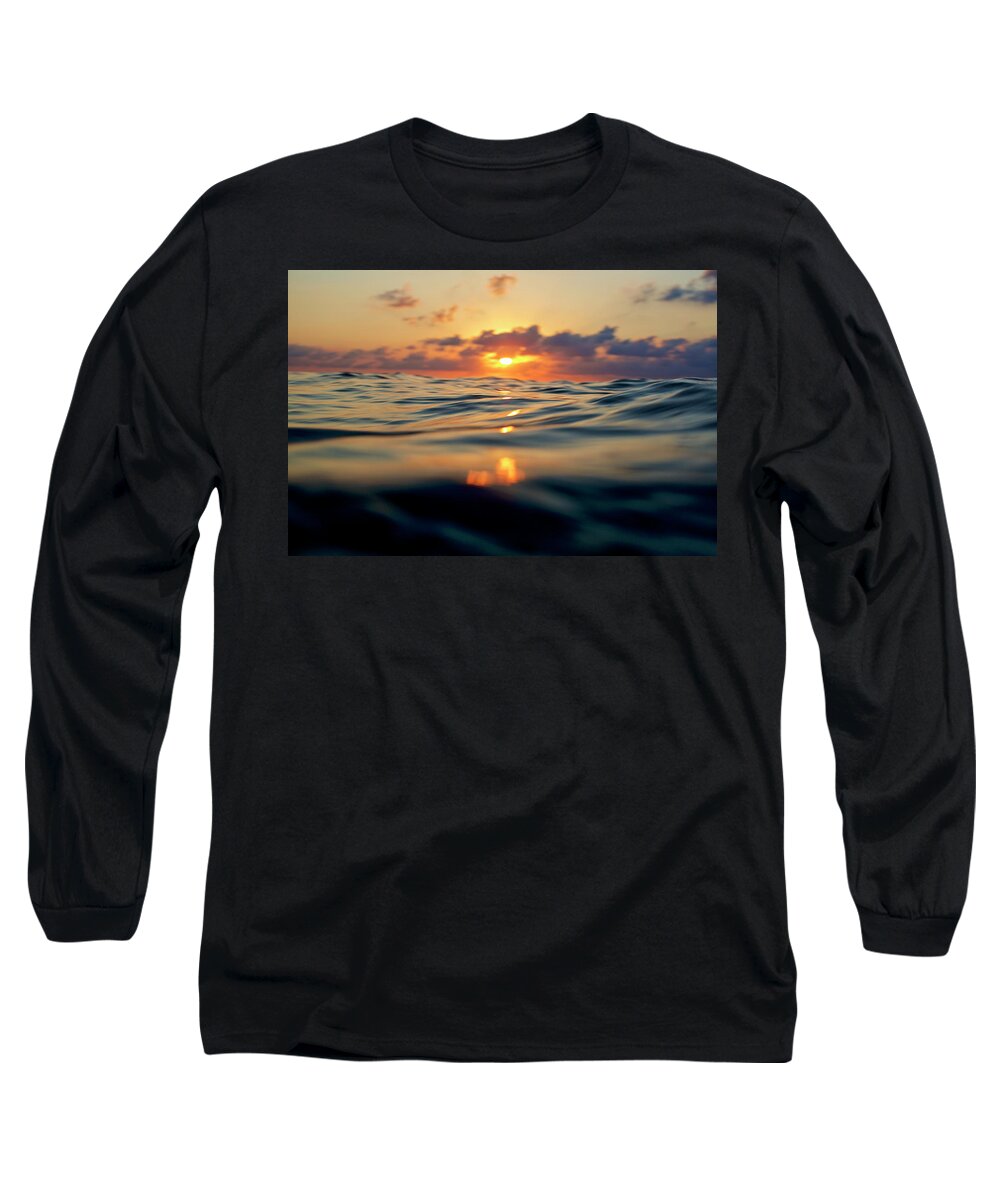 Surfing Long Sleeve T-Shirt featuring the photograph Sundown by Nik West