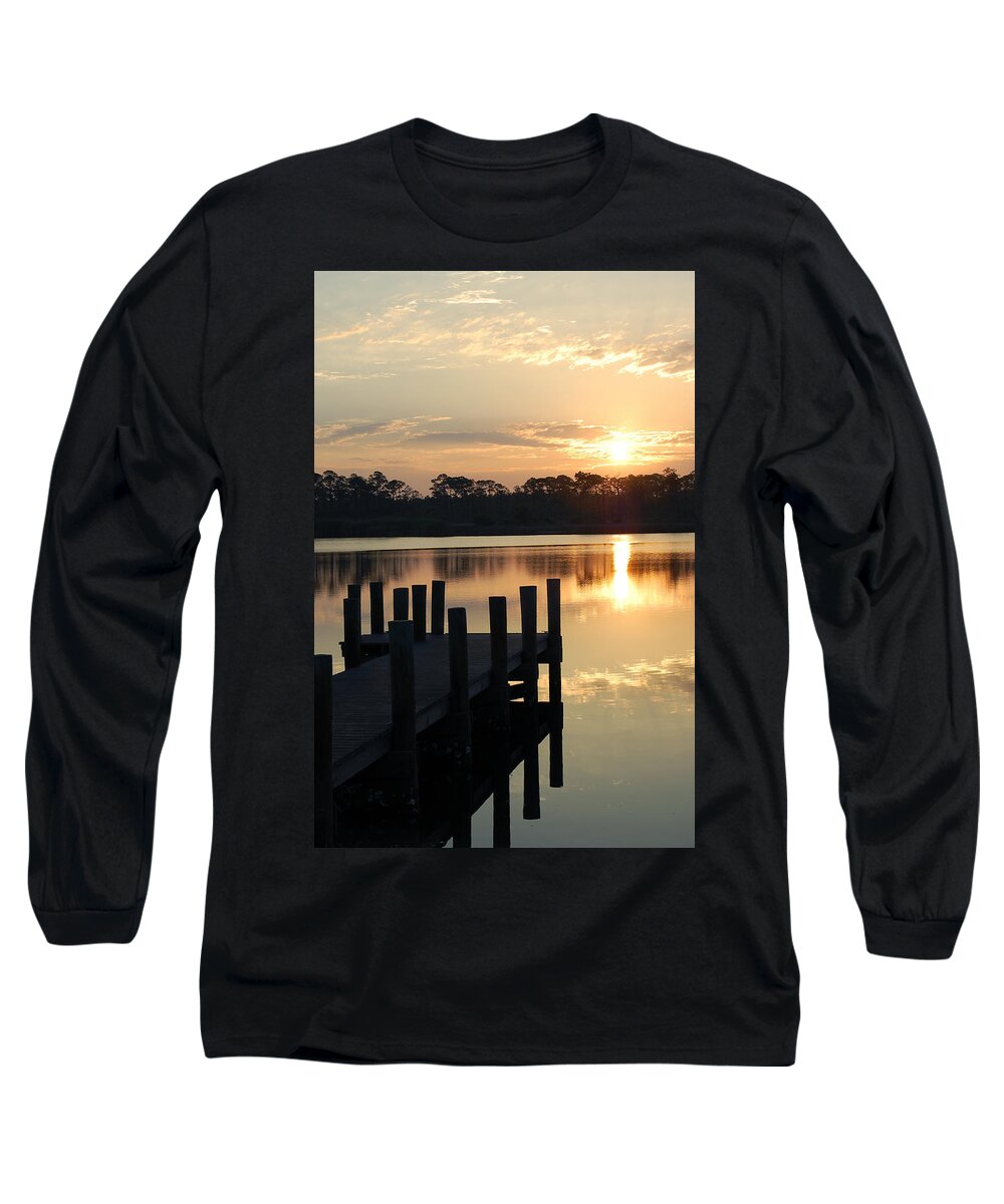 Surise Long Sleeve T-Shirt featuring the photograph Sunrise in Grayton Beach II by Robert Meanor