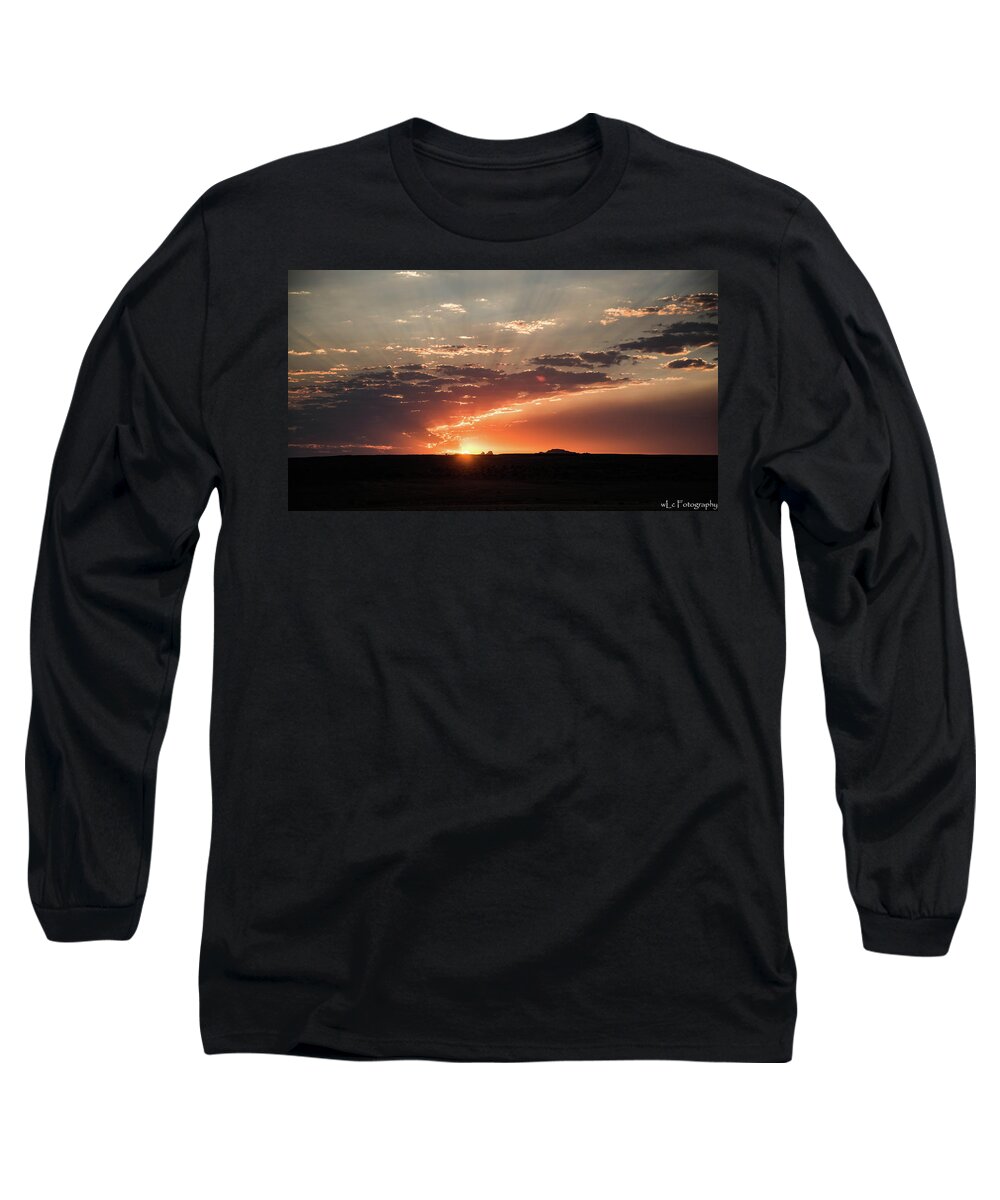  Long Sleeve T-Shirt featuring the photograph Sunrise Over Moah, UT by Wendy Carrington