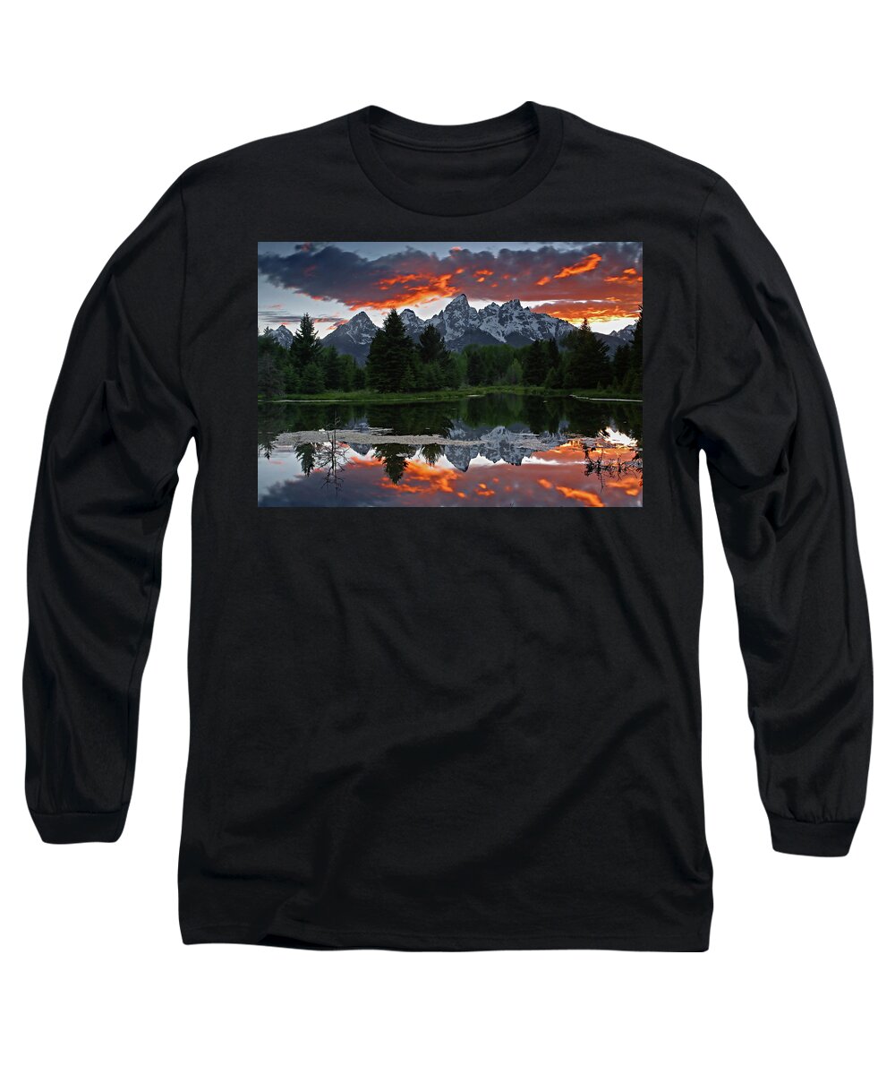 Clouds Long Sleeve T-Shirt featuring the photograph Sunset Clouds by Ronnie And Frances Howard