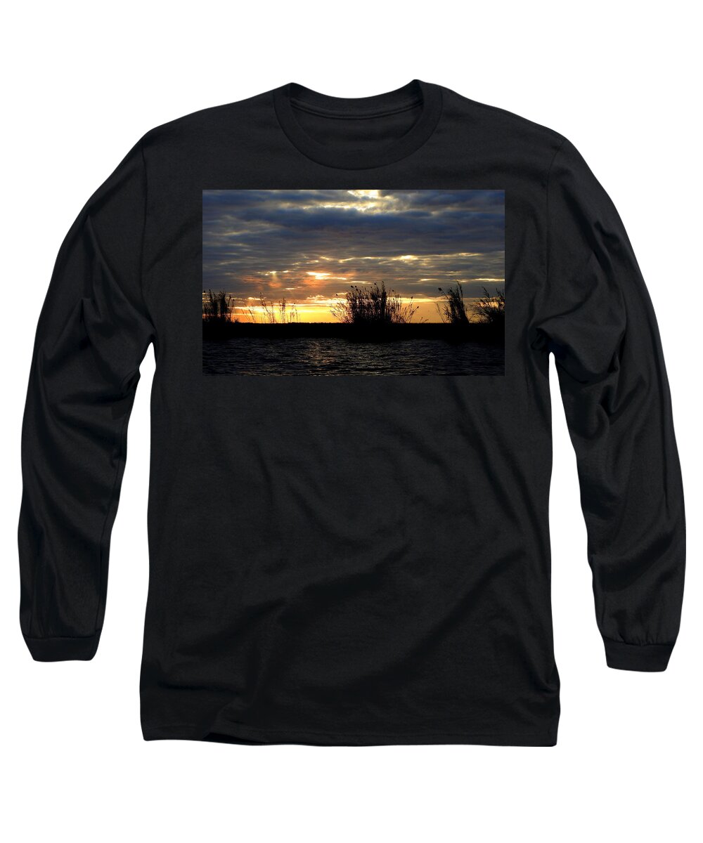 Sunset Long Sleeve T-Shirt featuring the photograph Sunset on Chobe River by Betty-Anne McDonald