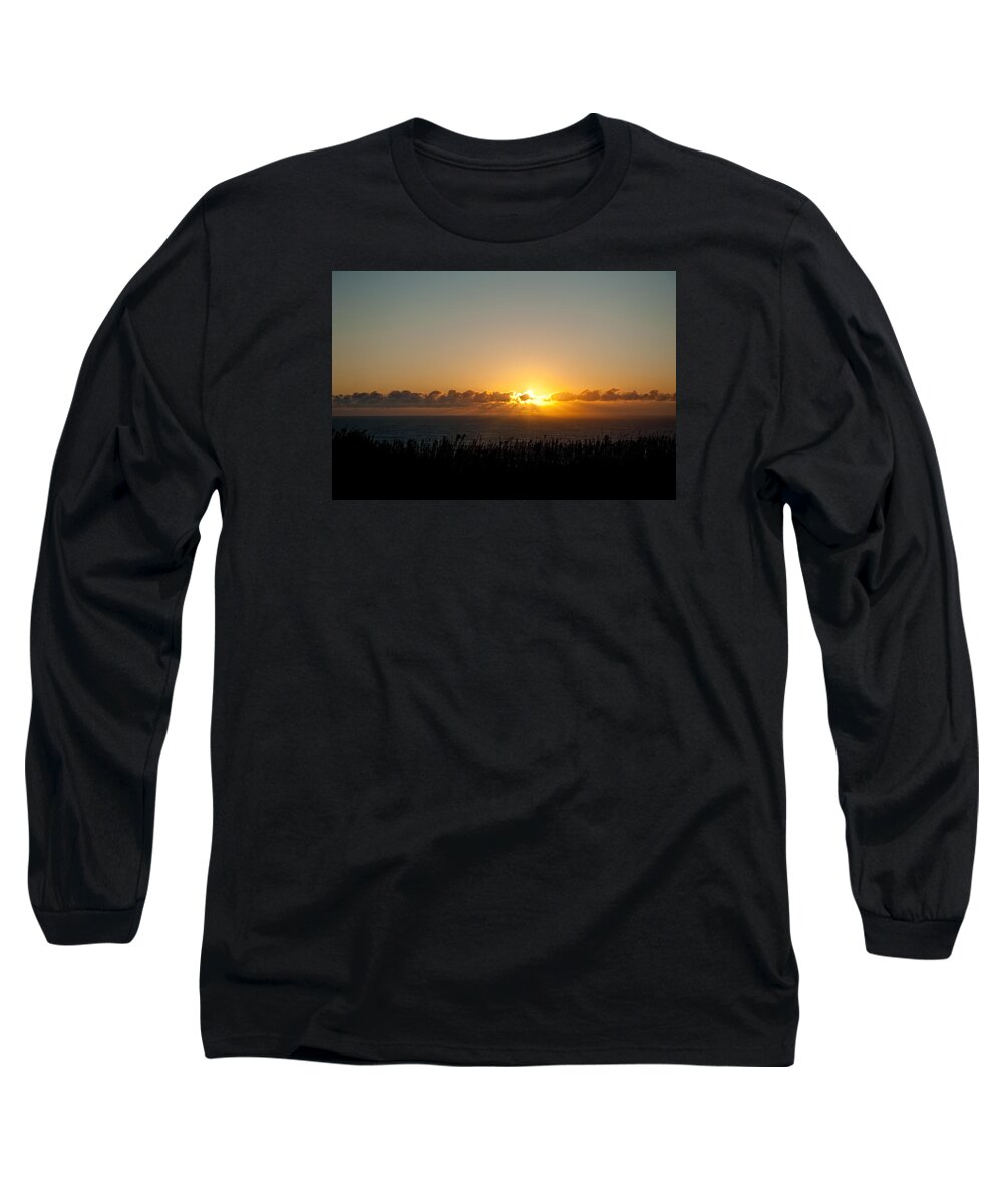 Abstract Long Sleeve T-Shirt featuring the photograph Sunset,beauty-10 by Joseph Amaral