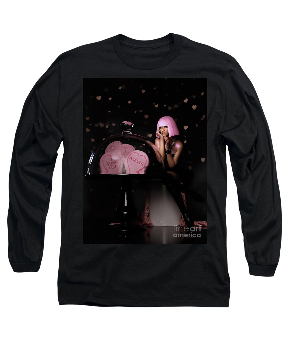 Sweet Treat Long Sleeve T-Shirt featuring the digital art Sweet Treat by Shanina Conway