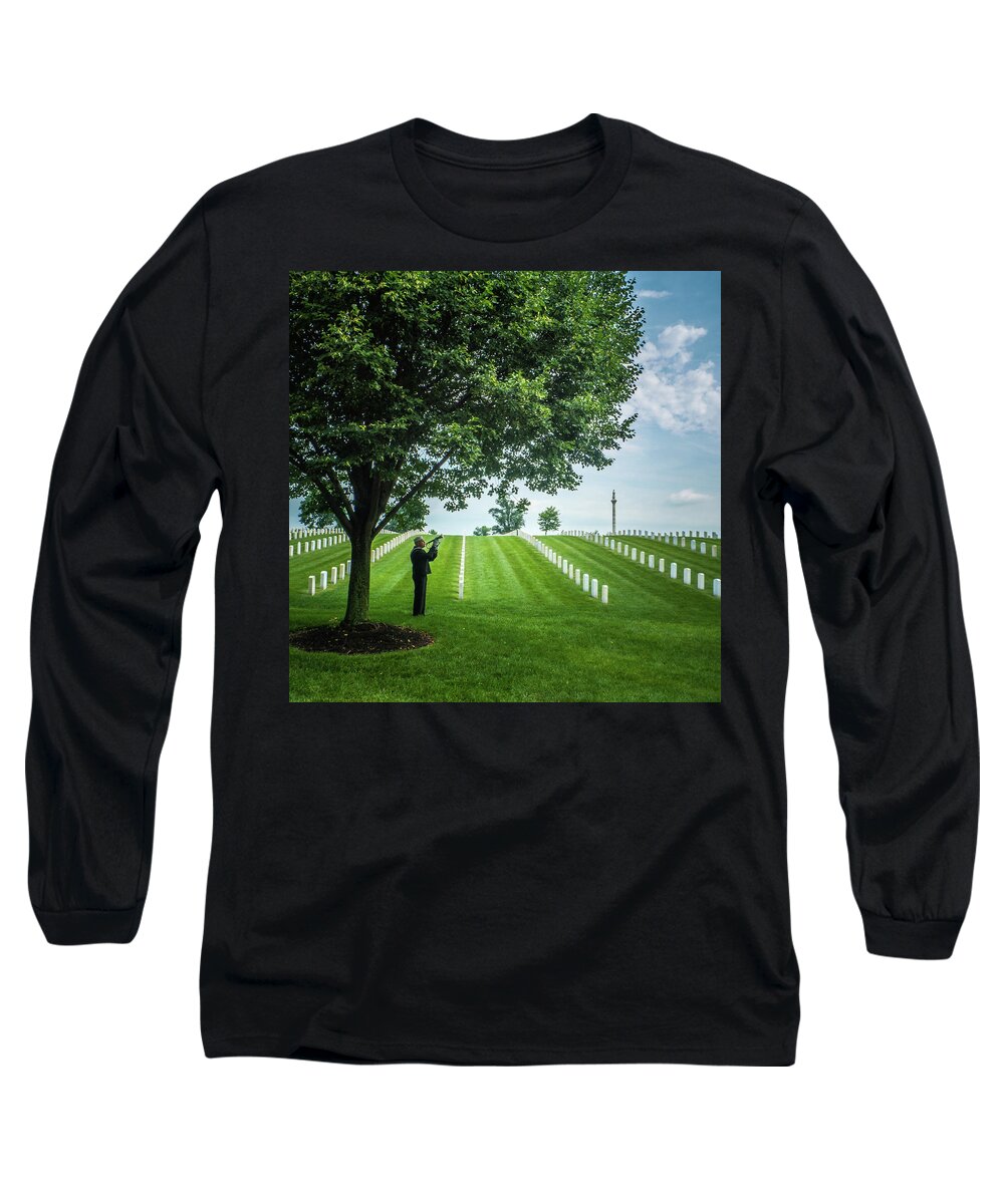 Taps Long Sleeve T-Shirt featuring the photograph Taps Color by Al Harden