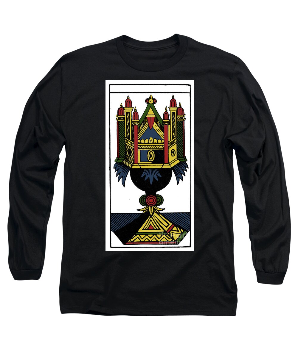 16th Century Long Sleeve T-Shirt featuring the photograph Tarot Card Ace Of Cups by Granger