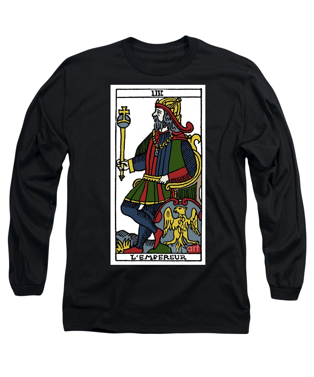 16th Century Long Sleeve T-Shirt featuring the photograph Tarot Card Emperor by Granger