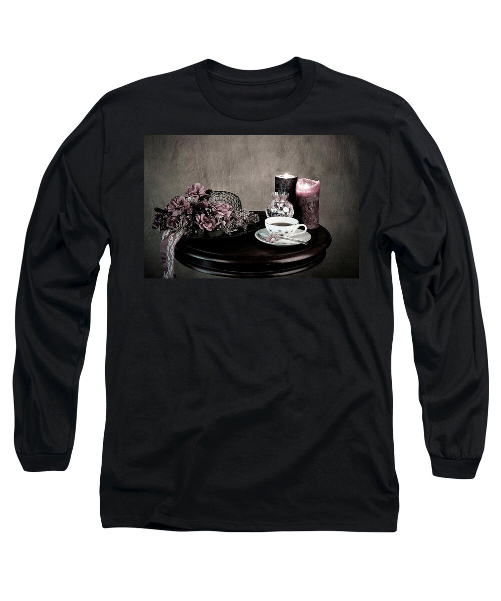 Tea Time Long Sleeve T-Shirt featuring the photograph Tea Party Time by Sherry Hallemeier